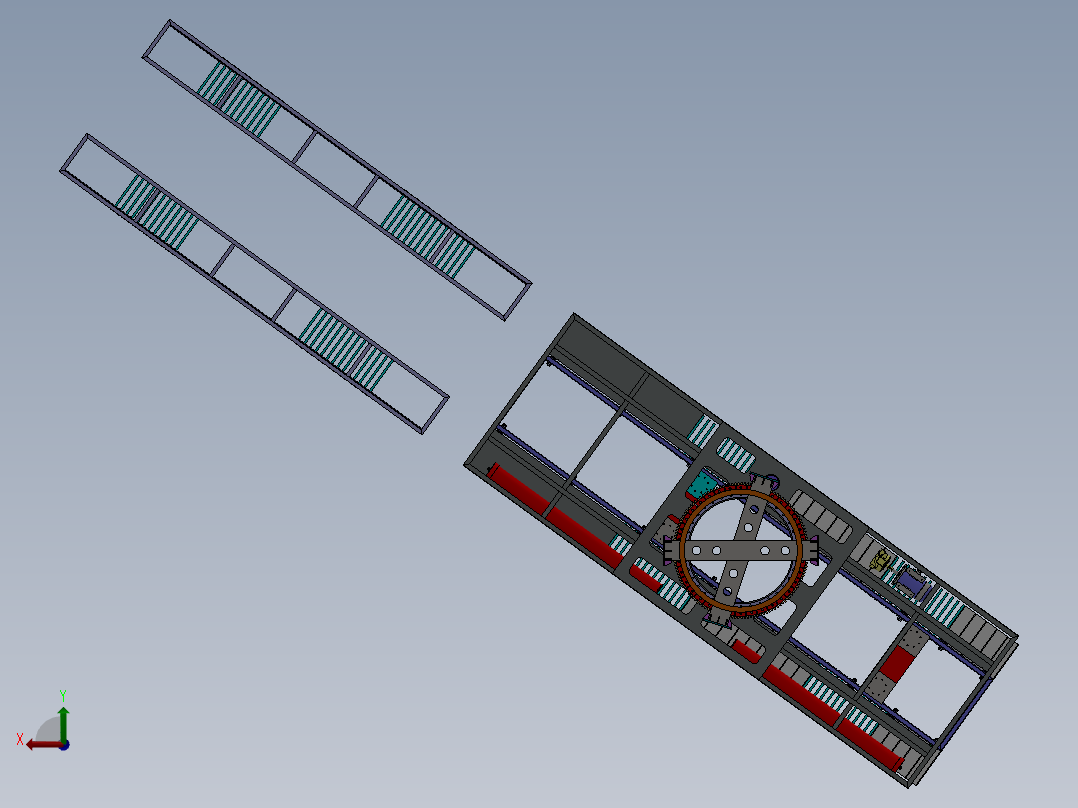 EE200 地下圆垛垂直升降后视图