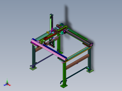 视觉引导展开式吸盘龙门机械手