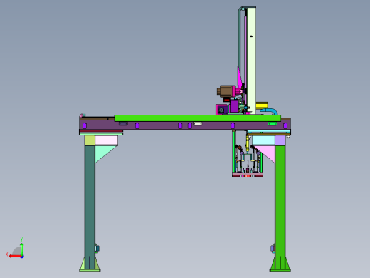 视觉引导展开式吸盘龙门机械手后视缩略图