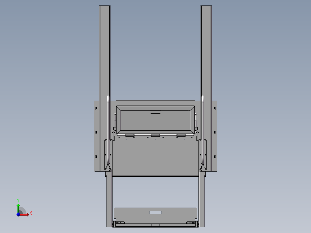 车载轮椅提升机前视图