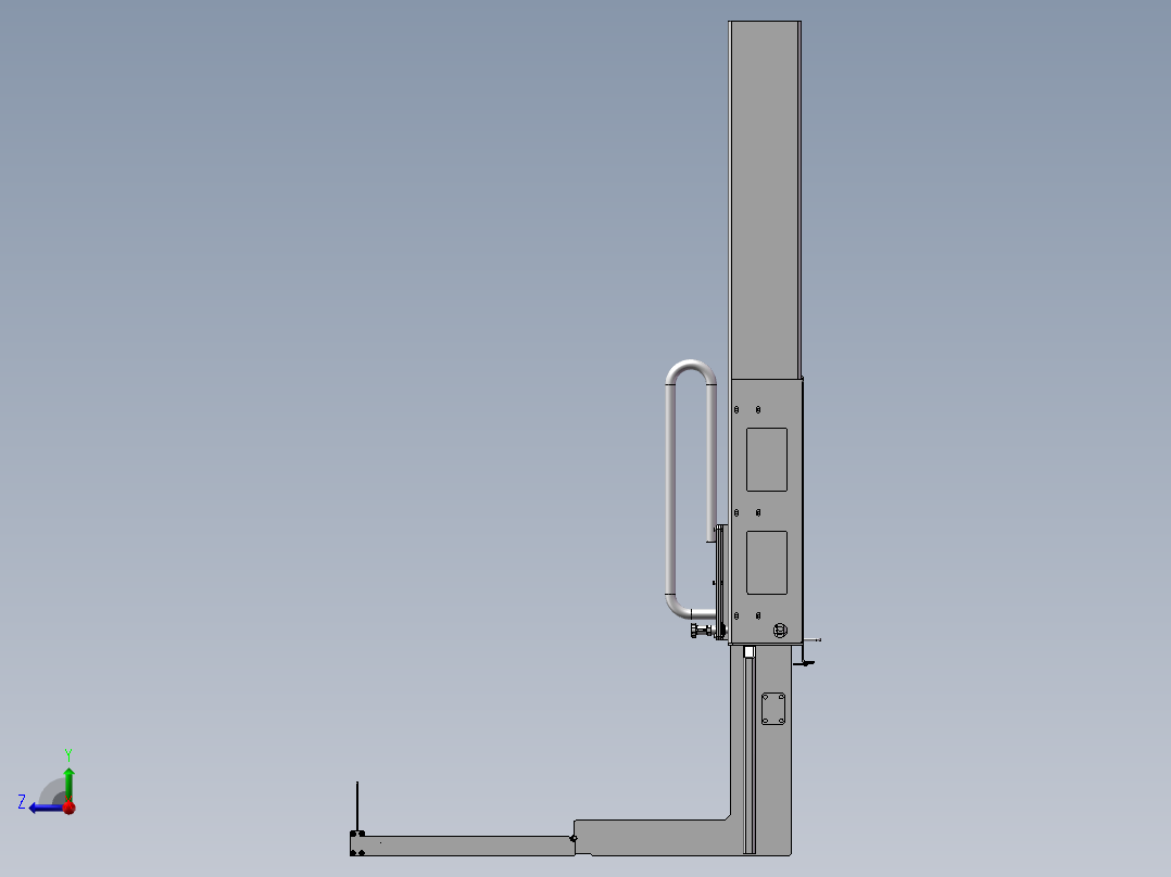 车载轮椅提升机右视图