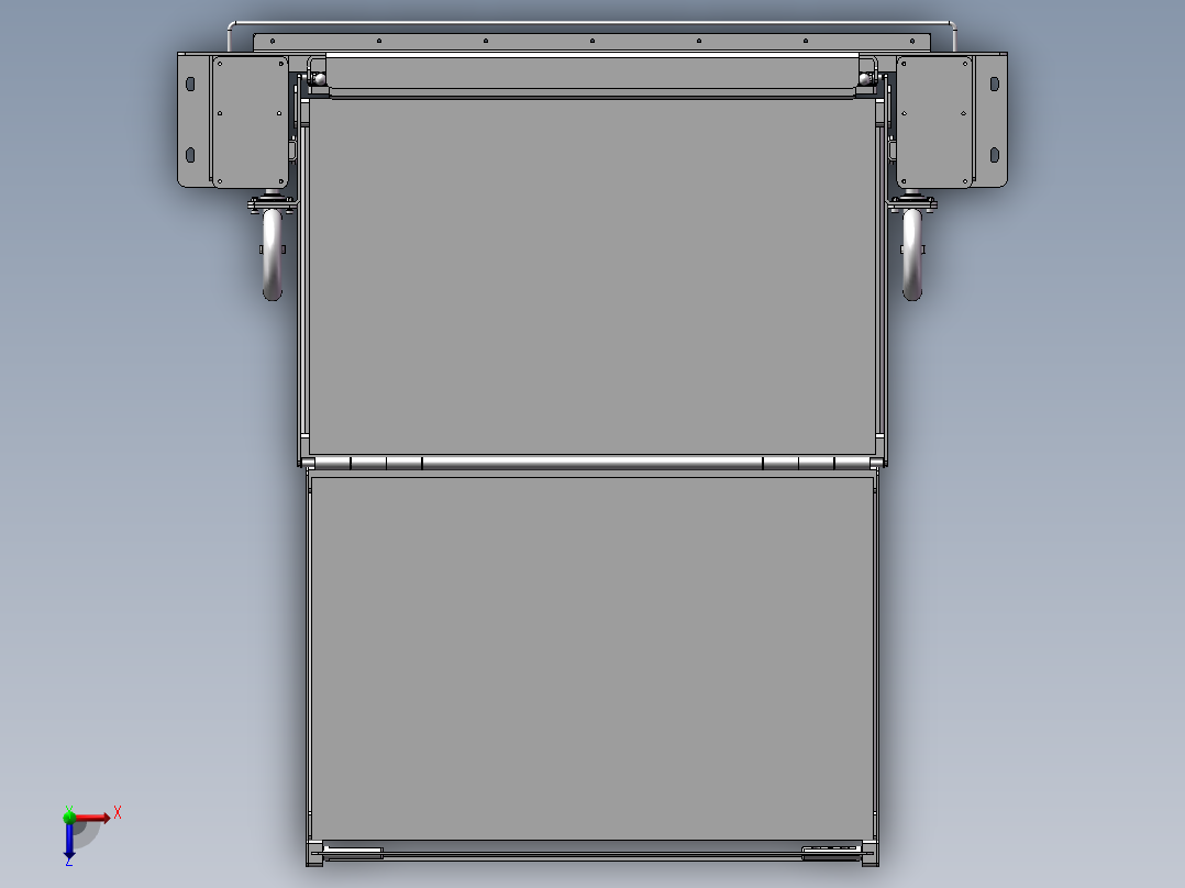 车载轮椅提升机俯视图