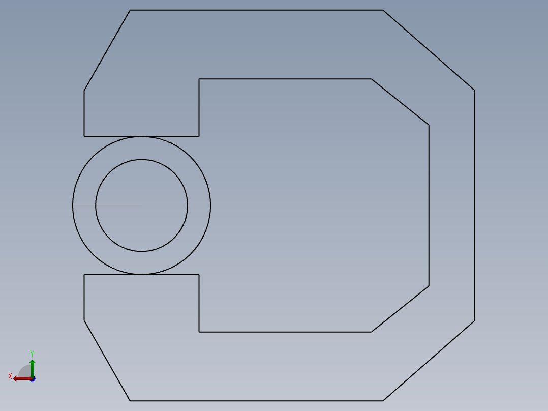 SW建模练习题-exercise 30后视图