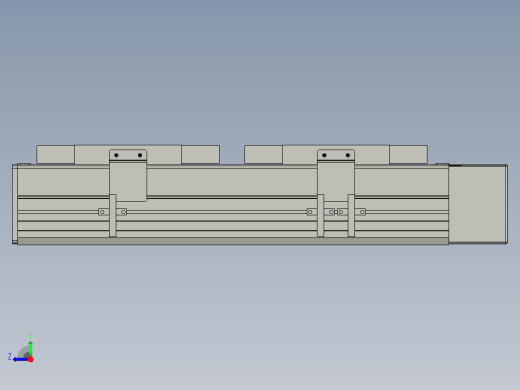 直线模组WG-LHC12-S150-L设计图纸右视缩略图