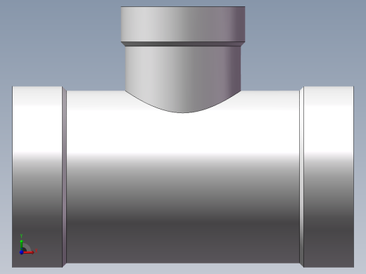 三通-异径 DN15-DN8前视缩略图