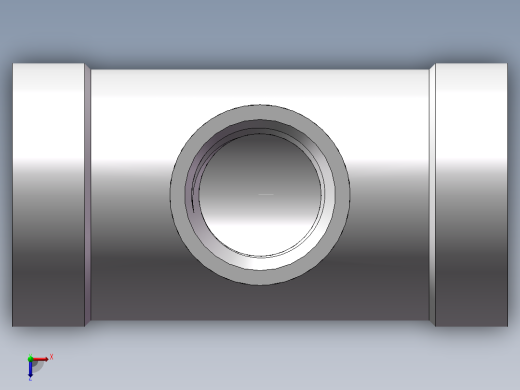 三通-异径 DN15-DN8俯视缩略图