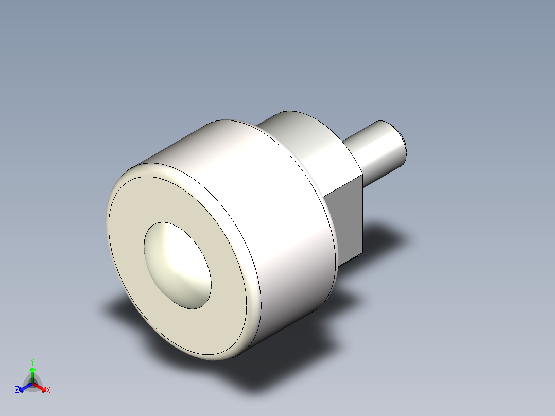 防塵型萬向滾珠45-3D多系列多零件图纸模型主视图