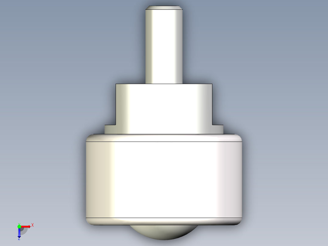 防塵型萬向滾珠45-3D多系列多零件图纸模型俯视图