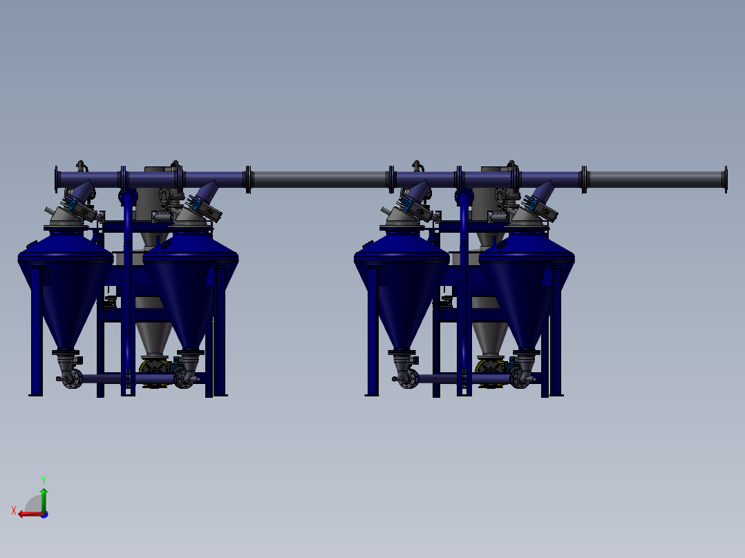 气动转换管后视图