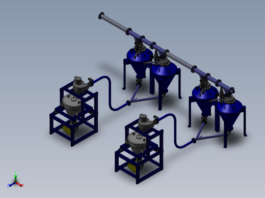 气动转换管正等轴测缩略图