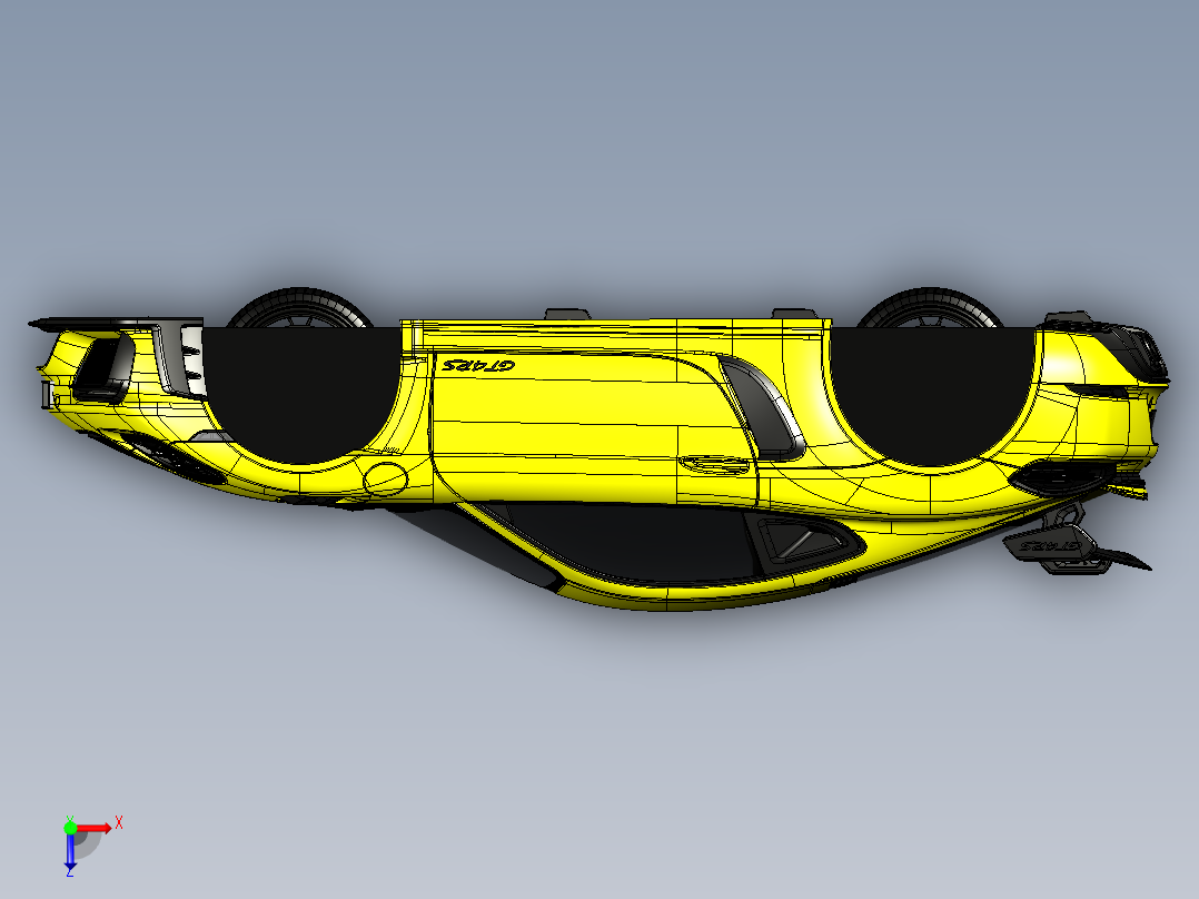 保时捷 718 Cayman GT4 RS俯视图