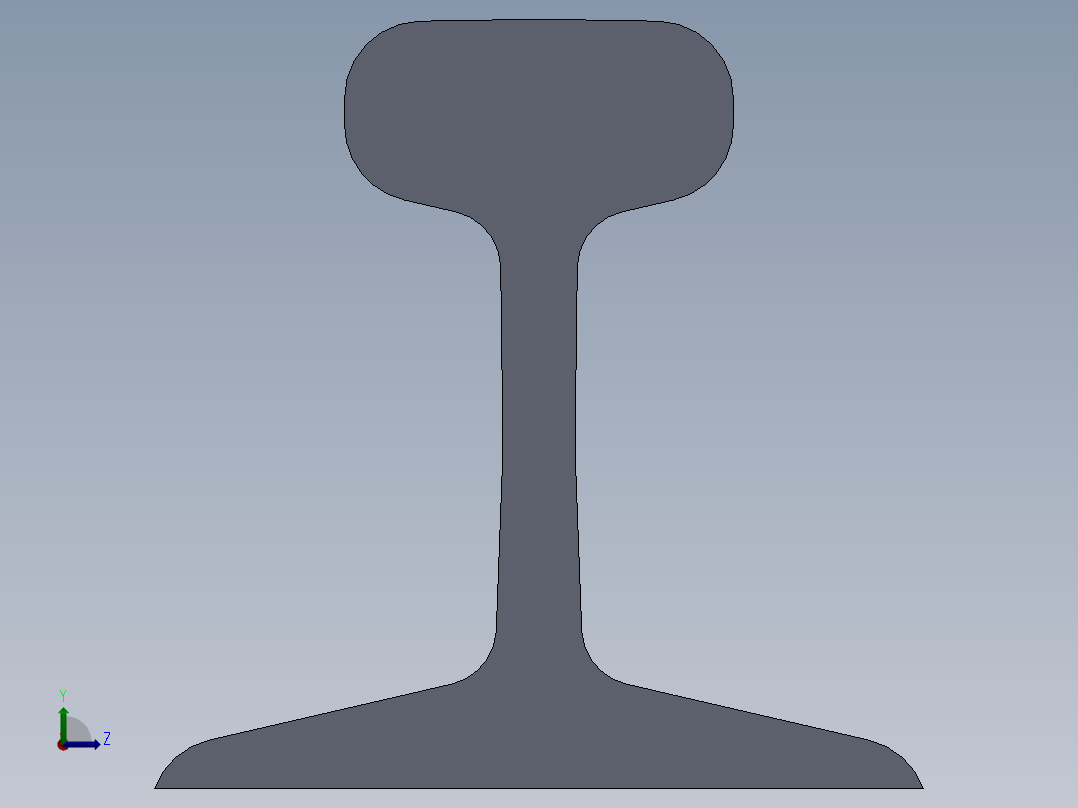 GBT11264轻轨3D模型左视图