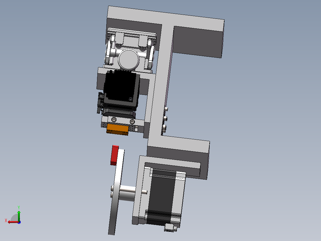 滚滑摩擦磨损试验机SW三维图==946372=160后视图