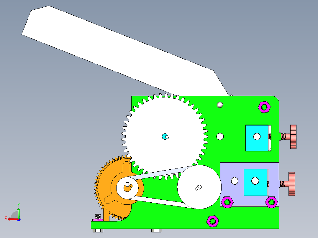 家用电动面条机的设计【家用电动压面机】含三维二维PPT说明书后视图