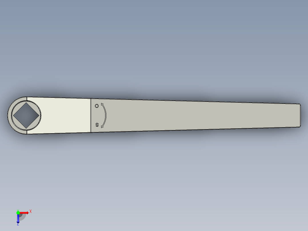 管道手动球阀-水管开关阀-手动阀门User Library-md52c150dn80-1_DN80~100Handle俯视图