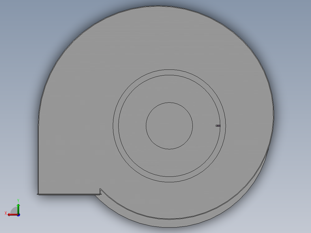 旋风筒曲面版后视图