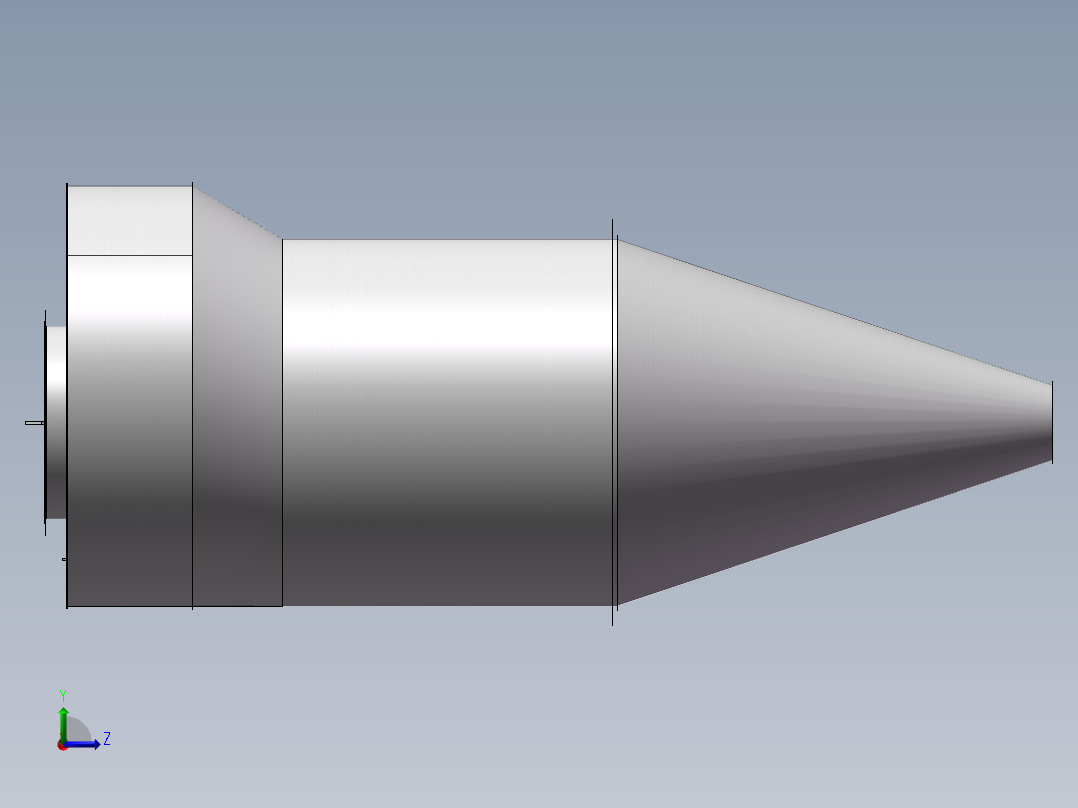 旋风筒曲面版左视图