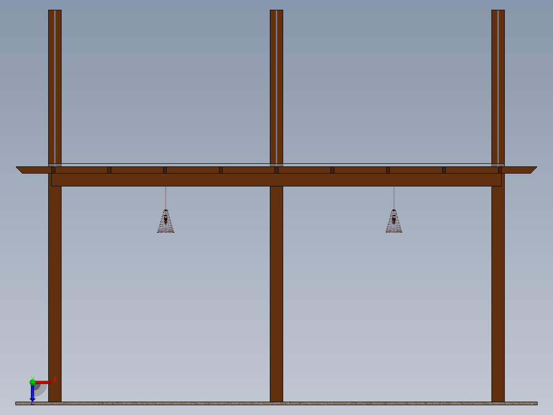 停车棚 停车楼 (5)前视图