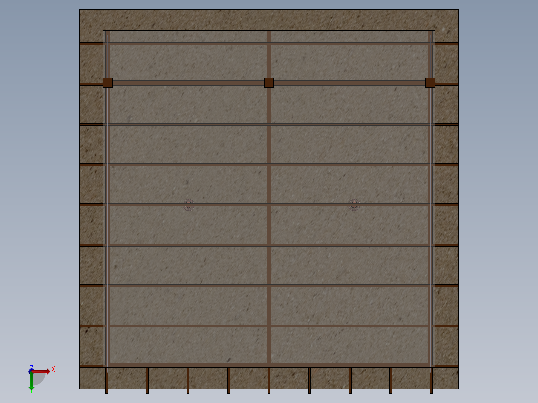 停车棚 停车楼 (5)俯视图