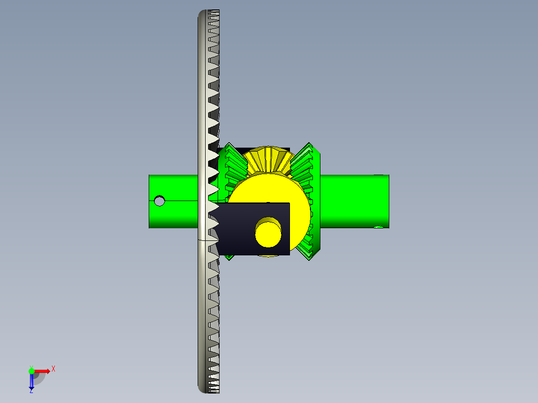 齿轮啮合 (117)俯视图