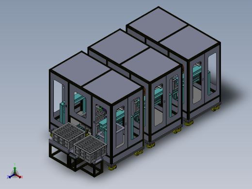 锂电池注液孔激光自动封孔机正等轴测缩略图