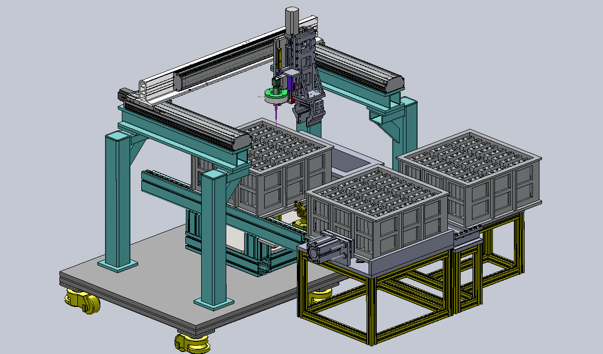 锂电池注液孔激光自动封孔机