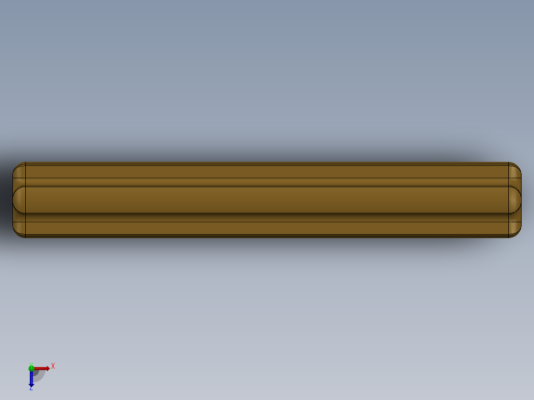 乐高机械组车桥-3705 PearlLtGold Technic Axle 4俯视图