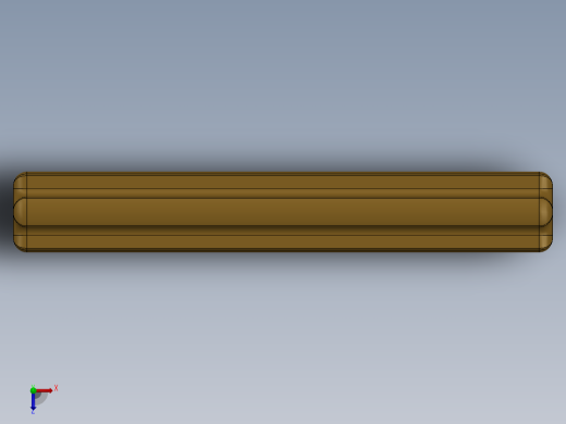 乐高机械组车桥-3705 PearlLtGold Technic Axle 4俯视缩略图