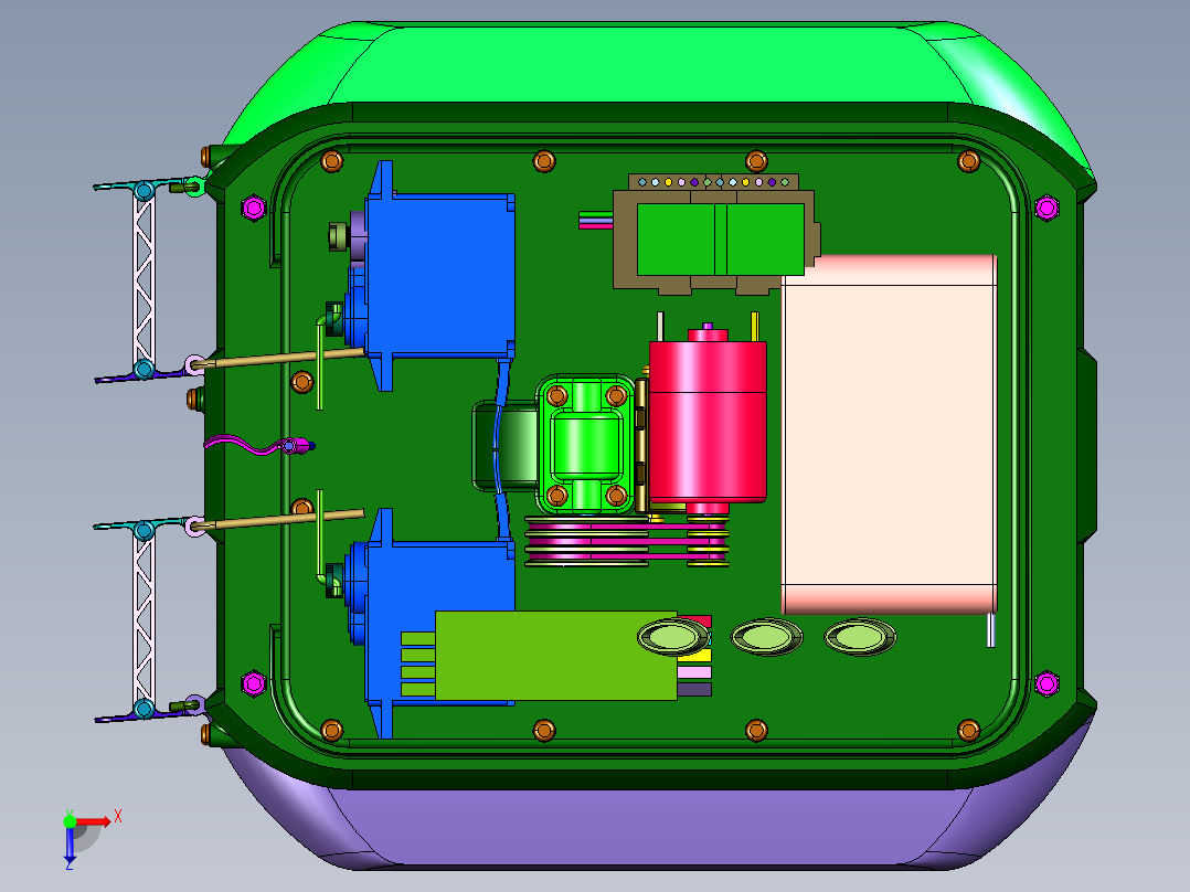 无刷遥控快艇长续航电动玩具俯视图