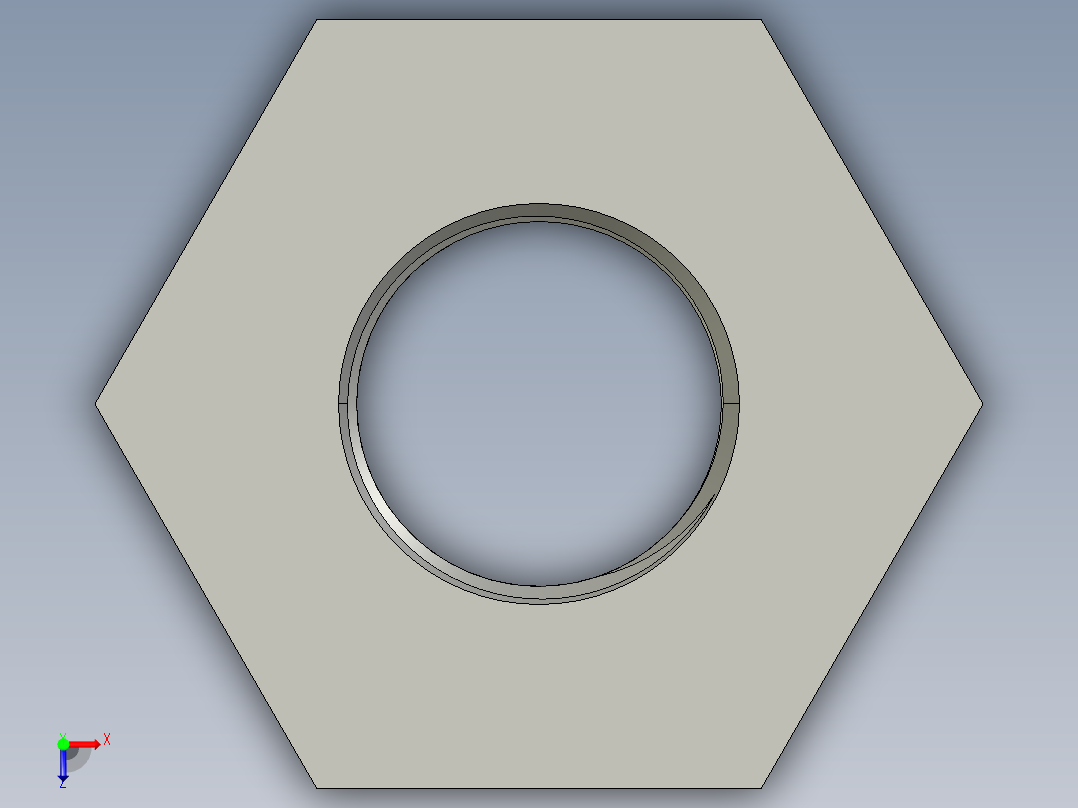 船舶管路系统SeaCor_ReducerBushing_FPTxSPIG_37J138249_2in x 1in俯视图