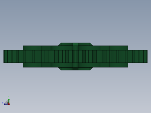 3649 Dark Green Technic Gear 40 Tooth.SLDPRT右视缩略图