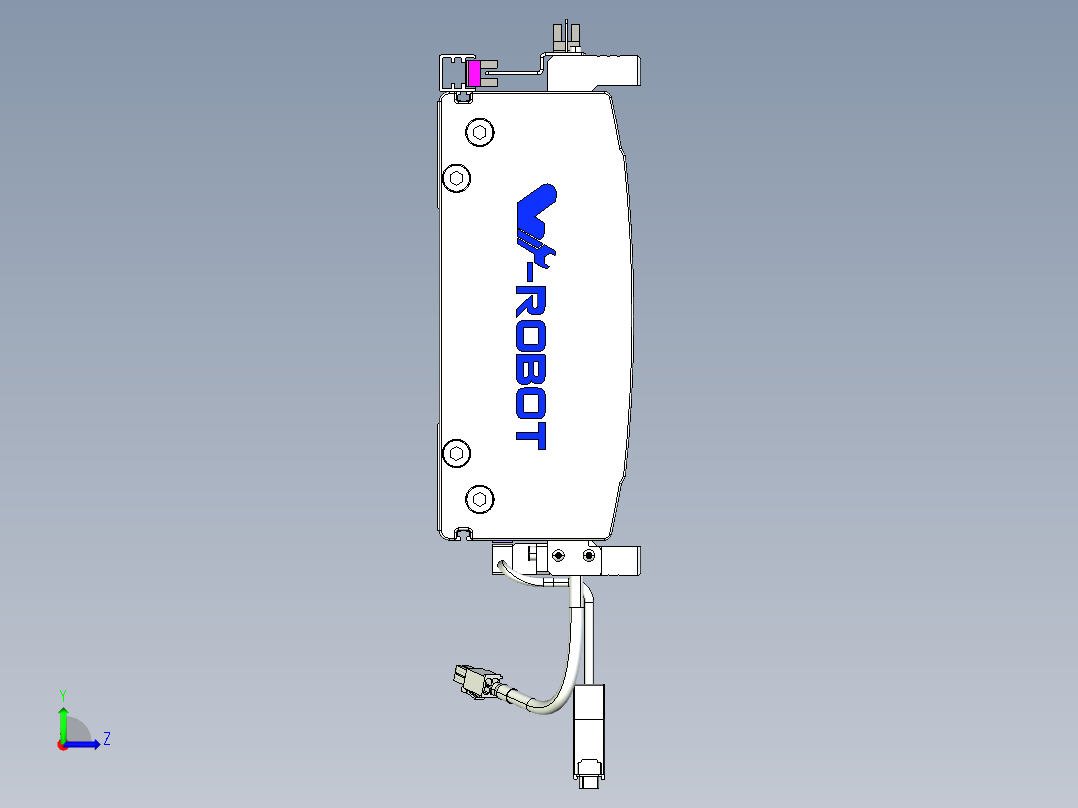 威洛博VL系列直线电机模组-2VL22H3-S600左视图