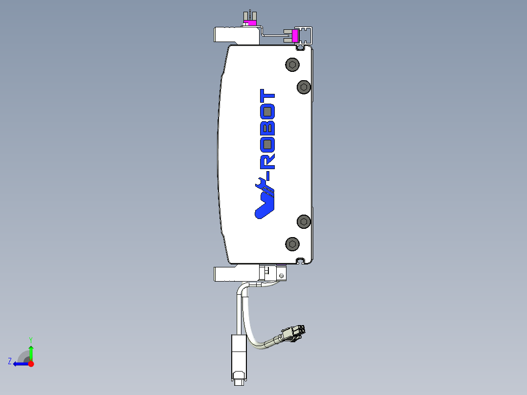 威洛博VL系列直线电机模组-2VL22H3-S600右视图