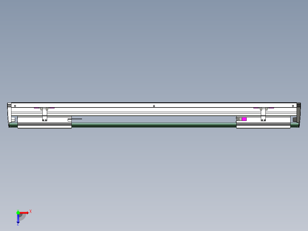 威洛博VL系列直线电机模组-2VL22H3-S600俯视图