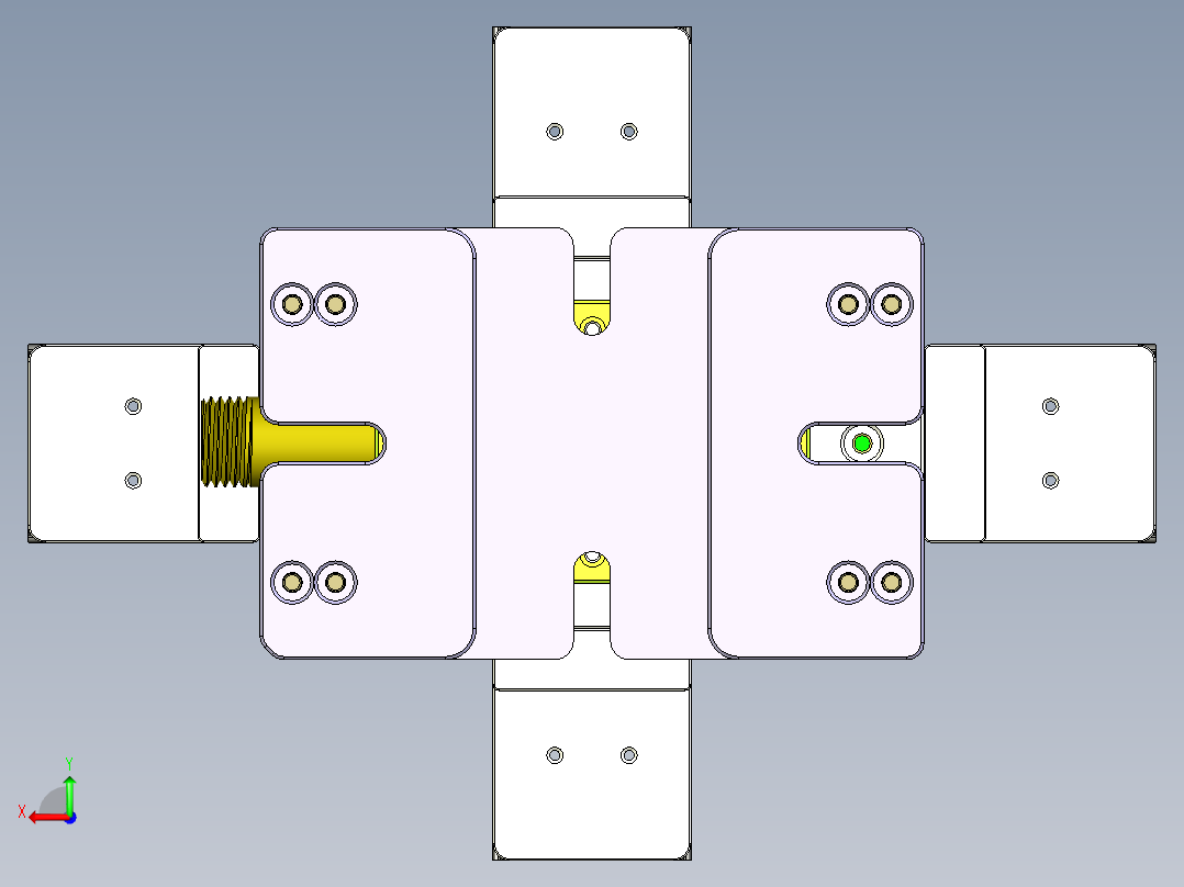 X1-笔记本CNC工装夹具三维模型CNCFX-0624后视图