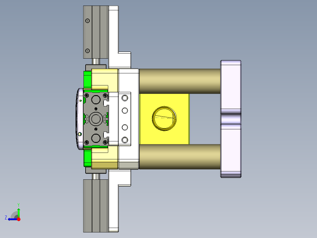 X1-笔记本CNC工装夹具三维模型CNCFX-0624右视图