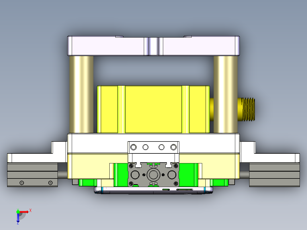 X1-笔记本CNC工装夹具三维模型CNCFX-0624俯视图