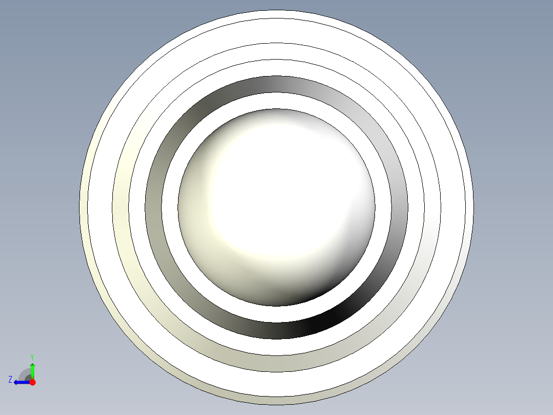 车削零件外圆UG程序编程刀路右视图
