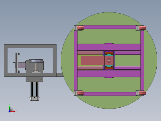 自动进料架（sw18可编辑+CAD+BOM）前视缩略图