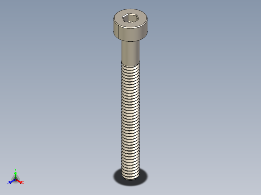 Screw_DIN_912_M2x20_A2.STEP公制内六角螺钉