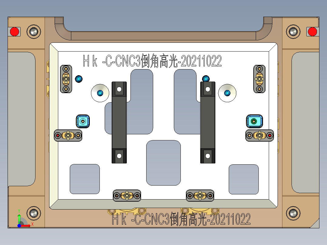 HK-C-CNC3笔记本CNC工装夹具三维模型倒角高光-20211022前视图