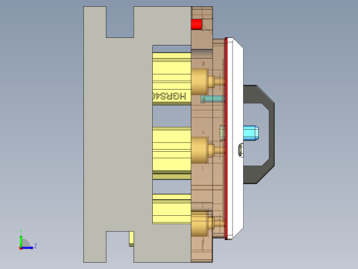 HK-C-CNC3笔记本CNC工装夹具三维模型倒角高光-20211022左视缩略图