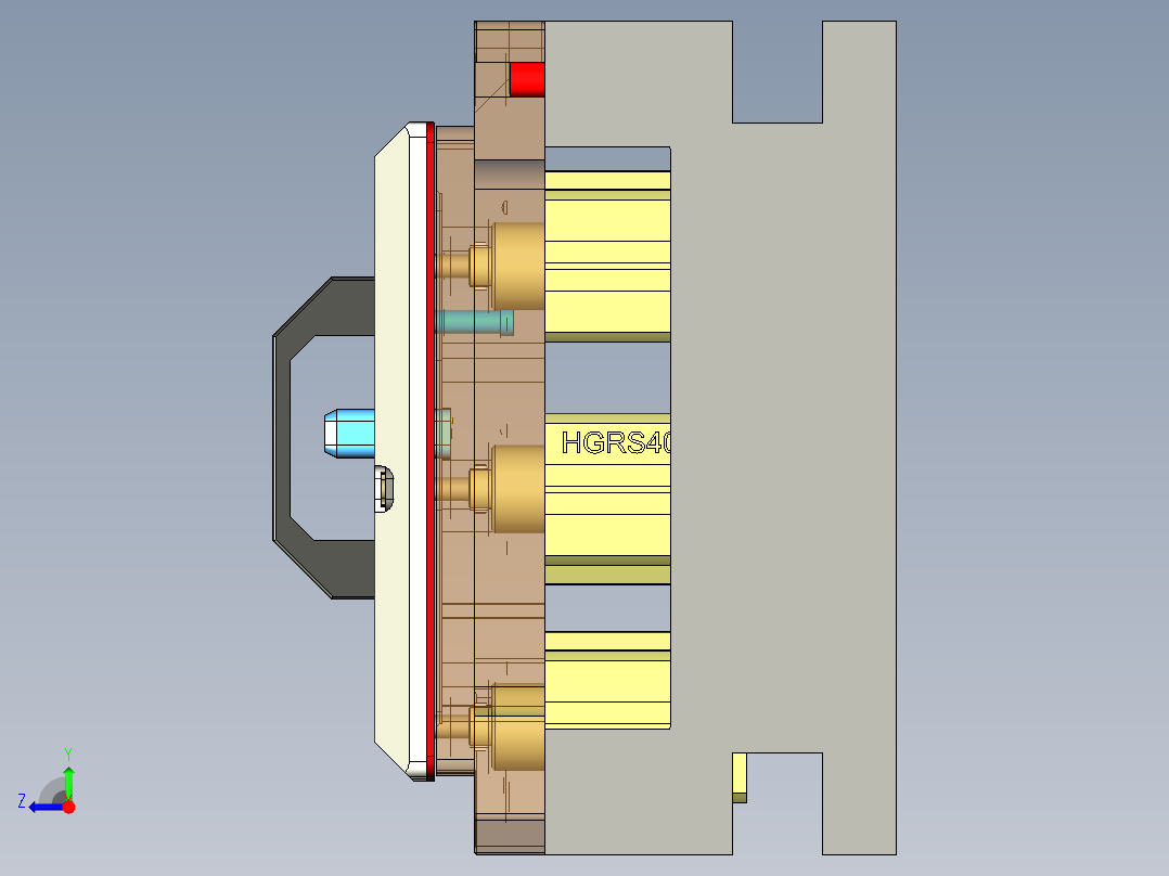 HK-C-CNC3笔记本CNC工装夹具三维模型倒角高光-20211022右视图