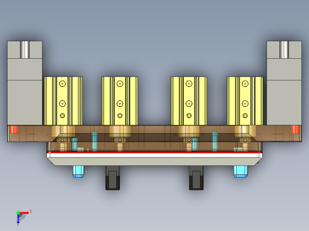 HK-C-CNC3笔记本CNC工装夹具三维模型倒角高光-20211022俯视图