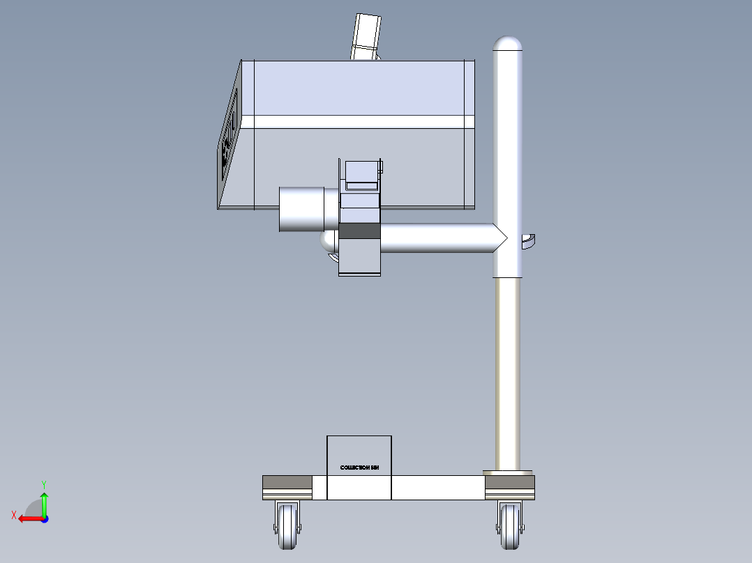 B2004001-制药金属探测器，胶囊金属探测器，片剂金属探测器后视图