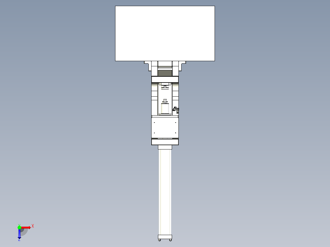 气动压铆专机设计俯视图
