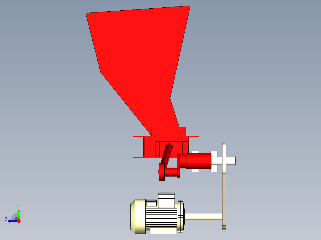 B2004670-易拉罐压扁机右视图