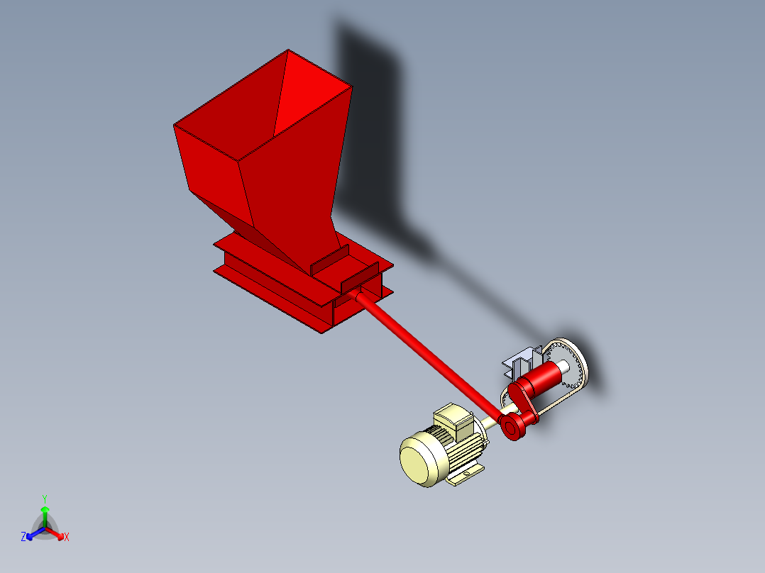 B2004670-易拉罐压扁机正等轴测图