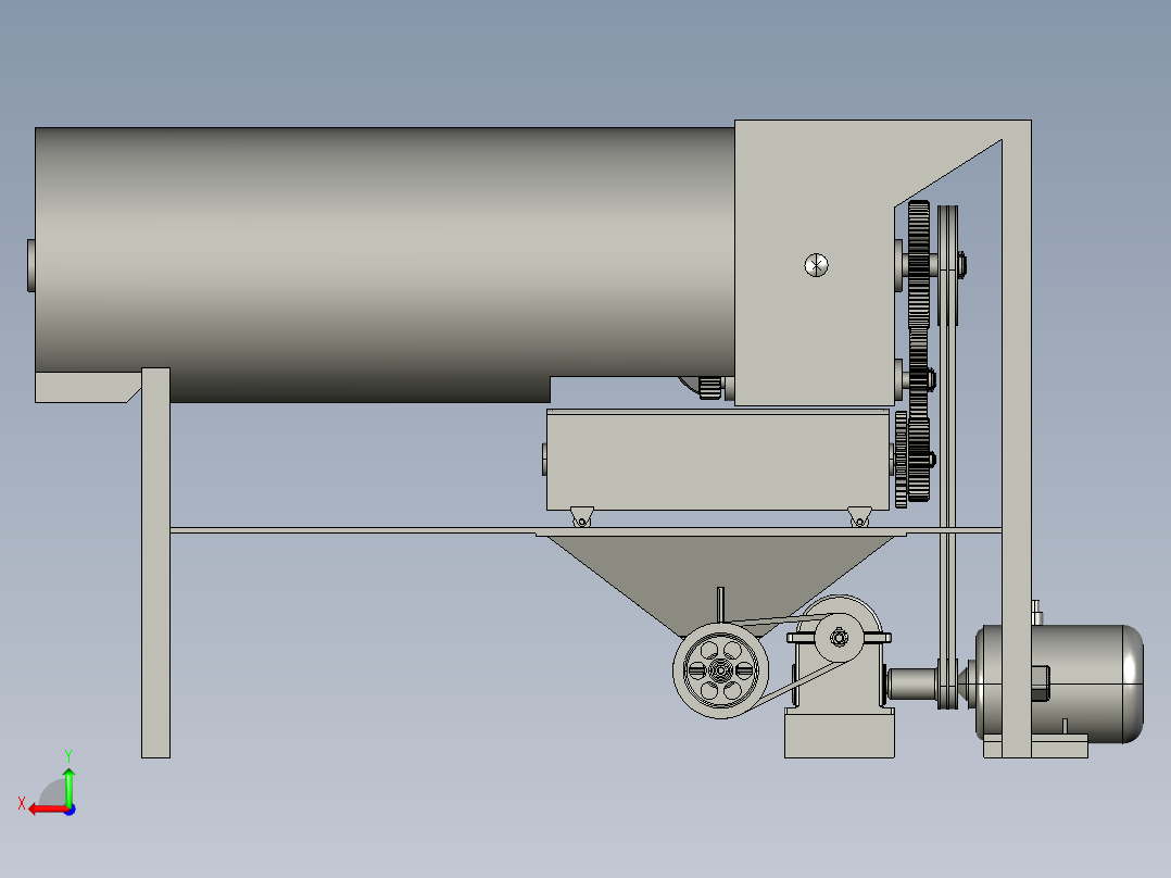 小型葡萄除梗破碎机的设计-247087-1000后视图