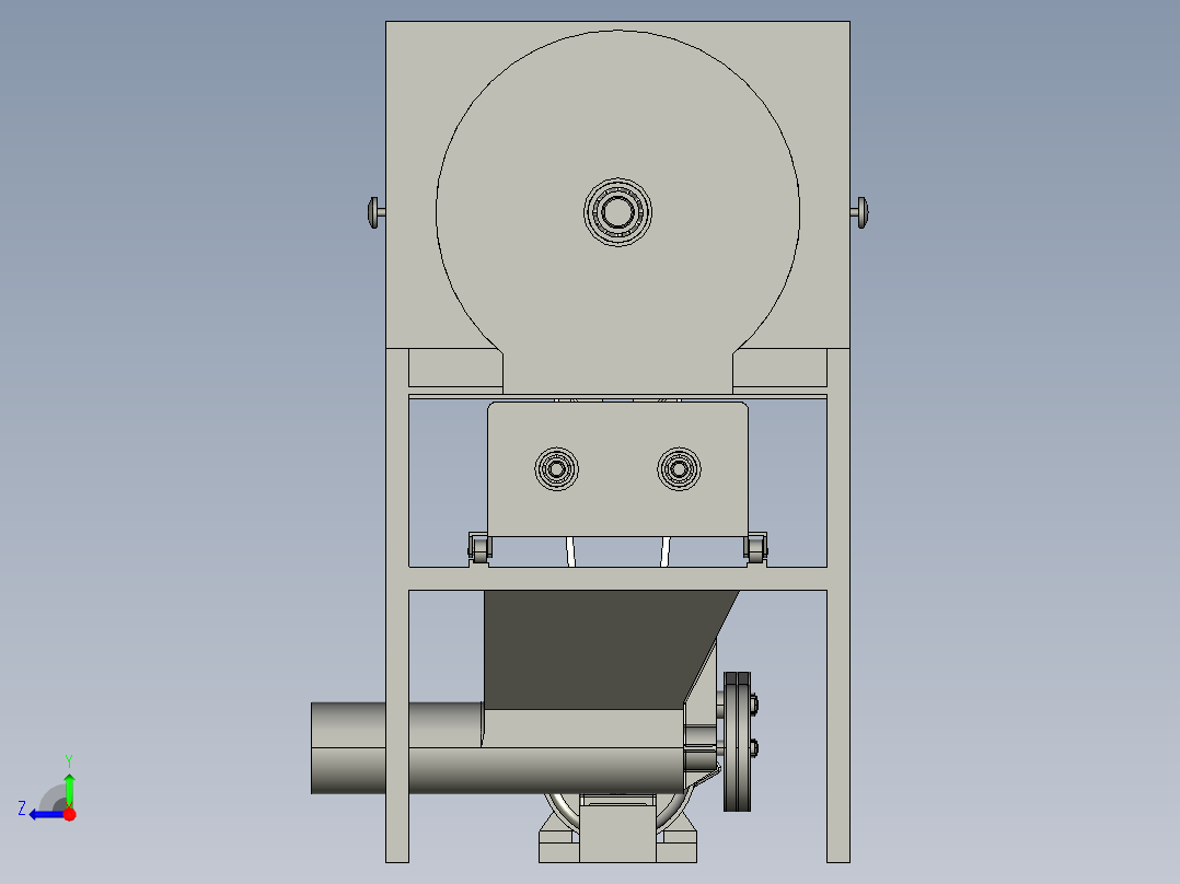 小型葡萄除梗破碎机的设计-247087-1000右视图